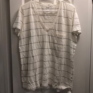 Madewell whisper vneck xl prine stripe